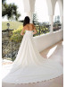 Halter Neck Ivory Satin Simple Wedding Dress Halter Neck Ivory Satin Simple Wedding Dress